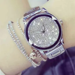 BS Bee Sister Women's Watches Top Luxury Diamond äkta Ladies Clock Reloj Mujer 210707303V