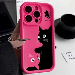 حالات الهاتف الخليوي Camera Lens Protection Phone for iPhone 14 Pro Max Case iPhone 13 15 12 11 Pro Max XR XS 7 8 Plus SE Candy Cate Cate240325