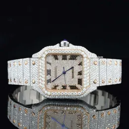 Bt Selling Branded Iced Out Moissanite Watch Hip Hop Bust Down Watch For Women Automatic Watch At Wholal Price3EKJ