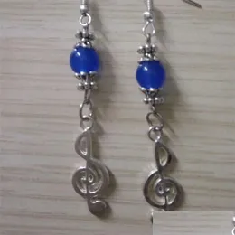 Stud Fashion Jewely Musical Symbol Vintage Mticolor Beads Charm Pendants Draping örhängen för kvinnor Z434 230714 Drop Delivery Dhber