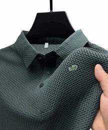 Высокое качество M-4XL, новая летняя мужская футболка с коротким рукавом, крутая и дышащая рубашка-поло, повседневный впитывающий пот топ k5rd #