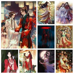 Stitch Diy Anime Tian Guan Ci Fu Diamond Målning Heaven Officiellt välsignelse väggkonst korsstygn broderi bild mosaik heminredning