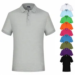 kurze Ärmel Männer Polo T -Shirt leere weiße schwarze Kragenhemden lässig T -Shirt Sommerkleidung für Männer Camisetas Polos pour Hommes M9rq#