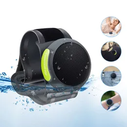 Utomhusvattentät bärbar Bluetooth IPX-6 mini trådlös blå tand sporthögtalare med vitt brusslingare