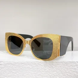 Metal sobrancelha sl m24 acetato óculos de sol marca moda designer vintage prata óculos de sol extravagante estranho para mulher óculos de sol uv400