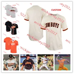 Chase Adkison Oklahoma State Cowboys Baseball Jersey Colin Brueggemann Jaxson Crull Tyler Wulfert Zach Ehrhard Beau Sylvester Custom Stitched OSU Jerseys