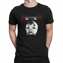 Banda de música Depeche Cool Mode Skull T Shirt Vintage Gothic Men's Camiseta Poliéster Homens Tops B7Zf #