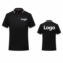 Kaising Custom Polo Shirt Logo bestickt Männer und Frauen Kurzarm Revers Tops gedruckt Persal Design 9 Farben Sommer G2yf #