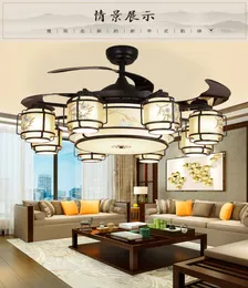 Ventiladores elétricos mudos MD2930 com luz de teto LED estilo chinês Ventiladores de 42 polegadas 5389031
