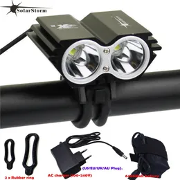 Solarstorm X2 Bike A impermeabile Light Bike 5000LM 2 X T6 LADULE DUE LUMPIO LUZ BICILE PER LED per ciclo 18650 Batteria 240322