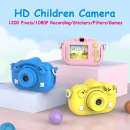 BAMBINI Digital Camera Digital Cute HD 1080p Mini per bambini Toys Educational Po Video Regali di compleanno per bambini Boy Girl 240314