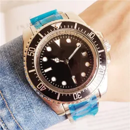 Sea Automatic Movement 44mm居住者の男性ウォッチブラックダイヤルリングロッククラスプ316ステンレスバンドステンレス男性ウォッチモノーHEMMO246J266L