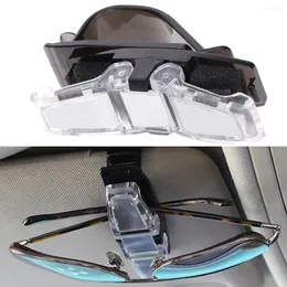 Accessori interni 1 pezzo multifunzione per auto SUV veicolo visiera parasole doppi occhiali da sole occhiali da vista penna porta promemoria clip universale