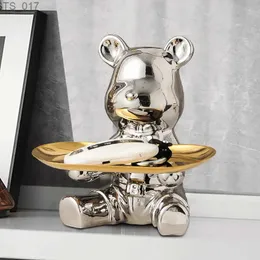 Neuheit Artikel Kreative Plating Bär Status Lagerung Halter Bearbrick Schlüssel Tisch Unterstützung Luxus Desktop DekorationL2403