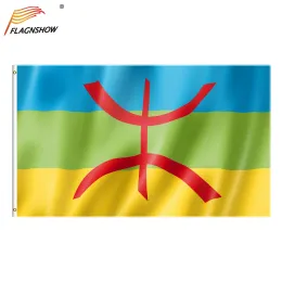 Accessories Flagnshow 90x150cm Berber North Africa Flag Amazigh Flags