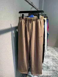 Designer High versione 22 pantaloni sanitari in spugna con stampa di lettere ricamate sul davanti per uomo e donna A9M3