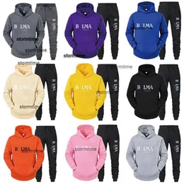 Mens designer sportkläder populära fyra säsonger mode tryckt hoodie 2-bit par casual hoodie set amerikansk storlek s-xxxl
