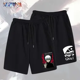 Tokyo Ghoul Anime Casual Shorts, Kaneki Kan, Loose Beach Sports Shorts för män och kvinnor