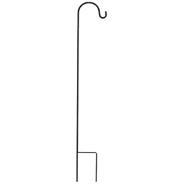 Rails Shepherd Hooks Rust Resistant Garden Stake Outdoor Metal Plant Stand Hanger Bird Feeder Pole 120X10X1cm