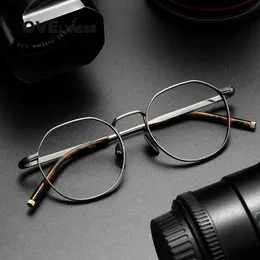 Pure Glasses Frame men Women Retro Vintage Round Eyewear Prescription Optical Myopia Korean Eyeglasses Frames eyewear 240322