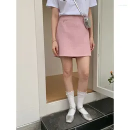Saias 2024 verão coreano moda roupas faldas mujer moda mini saia feminina algodão poliéster spandex