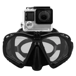 Profesjonalne podwodne maska ​​nurkowania z nurkowaniem nurkowania rurka gogle Wysoka wydajność odpowiednia dla większości kamer sportowych 240321