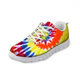 Casual Shoes 2024Fashion Women Sneakers 3D Mixed Color Printed Walking for Female Flats Spring Shoe Girls