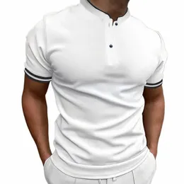New Men 's Classic Short-Sleeved Polo Shirt 여름 최고의 캐주얼 티셔츠 바닥 칼라 대형 S-XXXL N9QW#