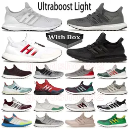 Designer Treners Ultraboosts Light 20 Ub swobodne buty do biegania mężczyźni kobiety 6,0 4.0 5.0 Ultrare Triple Blay Białe niebieskie technologie fioletowe deski rozdzielcze szary trampki na świeżym powietrzu