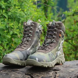 부츠 New Men Tactical Boot Army Boots 남자 군사 사막 방수 작업 안전 신발 등반 스포츠 신발 발목 남자 야외 부츠