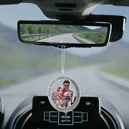Персонализированный автомобильный кулон на заказ Po Charm, автомобильное зеркало заднего вида, подвесной орнамент, аксессуары для интерьера 240309