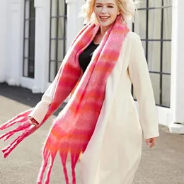 Szaliki drukowanie luksusowy design ciepły modny elegancki i miękki, gruby brodaty szalik dla jesiennych zimowych kobiet