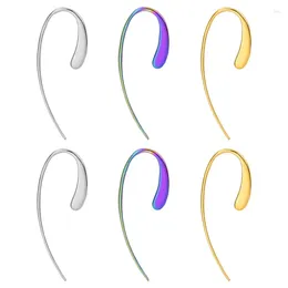 Dangle Earrings 6PCSステンレススチールイヤーフッククラスプフックDIYジュエリー製造アクセサリーの材料調査結果