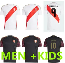 2024 Copa Americ Peru Camisas de futebol 24 25 Home Away PIZARRO FALFAN GUERRERO SOLANO FLORES CUBILLAS LAPADULA LUIS LBERICO Fãs Jogador camisa de futebol masculino kit infantil S-4XL