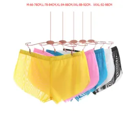 Men's Boxer White Gauze Underwear Sexy Inner Pants Pants Of Arrow Transparent Gauze Underwear Household Sports Pants