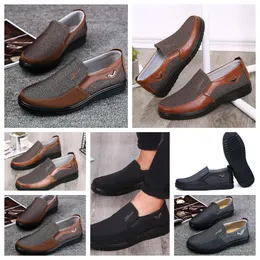 Ayakkabı Gai Sneaker Sıradan Ayakkabı Erkekler Tek İş Yuvarlak Ayakkabı Ayakkabıları Sıradan Yumuşak Sole Terlik Düzleri Erkekler Klasik Konforlu Deri Ayakkabı Yumuşak Boyut Eur 38-50