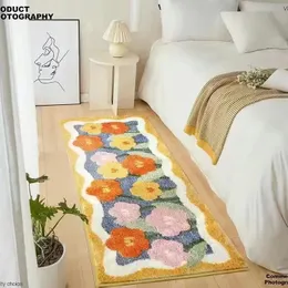Ins puszysty miękki dywan sypialnia urocze dzieci łóżko dywaniczny pokój dziecięcy bez poślizgu dziecięce playmaty długie maty salonu Alfombra 240322