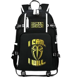 Roman Reigns ryggsäck Big Dog Day Pack I Can Will School Bag Wrestling Packsack Laptop Pocket Rucks Sport School Burbag Outdoor Day4090375