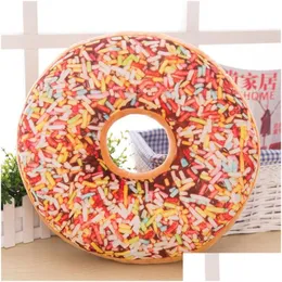 Almofada/travesseiro decorativo criativo macio p doce donut casa decorativa almofada er caso almofada assento cadeira carro sofá café têxtil f1010 dr dhcnj