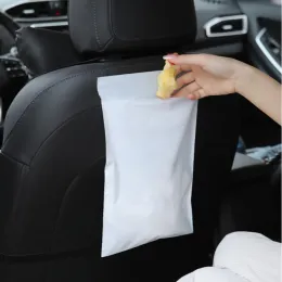 Bags 100Pcs Household Disposable Trash Pouch Kitchen Storage Garbage Bags Adhesive Portable Car Trash Bags Cleaning Waste 31*20cm