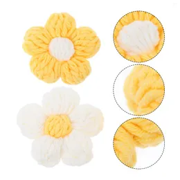 Bottiglie di stoccaggio 4 pezzi Accessori per gioielli Decori di fiori fai da te Pianta Fiori Ornamenti Decorazione di stoffa per indumenti Spilla per copricapo