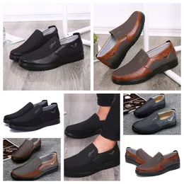 Schuhe GAI Sneaker Freizeitschuh Herren Single Business Runde Zehenschuhe Lässige Slipper mit weicher Sohle Flats Herren Klassischer Komfortschuh weich Größe EUR 38-50