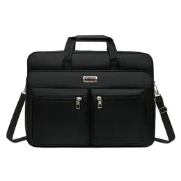 Простой мужской деловой портфель, сумка для ноутбука 156 дюймов, сумки большой емкости, дорожный ноутбук Messenger 240308