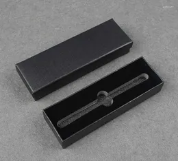 Gift Wrap 200pcs/lot Black Business Pen Box Office Stationery Boxes Packing Carrying Package Wholesale SN3610