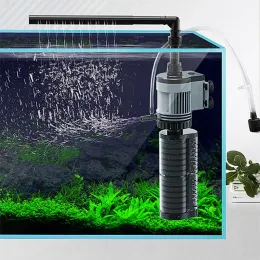 Accessories sunsun Aquarium filters triple builtin filters versatile submersible pump fish tank aerator Aquarium Internal Filter