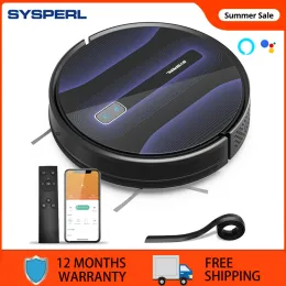 Curtains Sysperl V40p Robotic Vacuum Cleaner Navigation for Home Robot 2600pa Carpet Automatic Pressurization Wifi App Virtual Wall Home