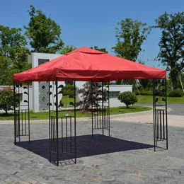 Gazebo Tettuccio Copertura superiore Componenti di ricambio Componente del tetto della tenda Accessorio di ricambio impermeabile a doppio strato Cachi/Singolo