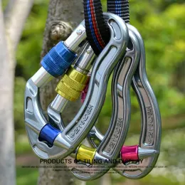 Tillbehör 16KN D Klättring Låssäkerhetslås Hook Outdoor Vandring Mountaineering Professional Carabiner Hook Accessory