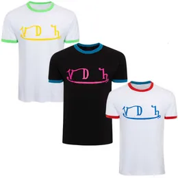 2024 Neuankömmlinge von Dutchs T-Shirts USA Motorradfahrer Trendy T-Shirts Herren lässig T-Shirt Sommer Kurzarm Pure Cotton Crew Neck High Street Tops DQVE DQVE