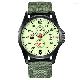 Armbandsur 1 st / parti xi varumärke arméur för män reloj hombre casual mode nylon band sport datum kvarts titta på montre homme